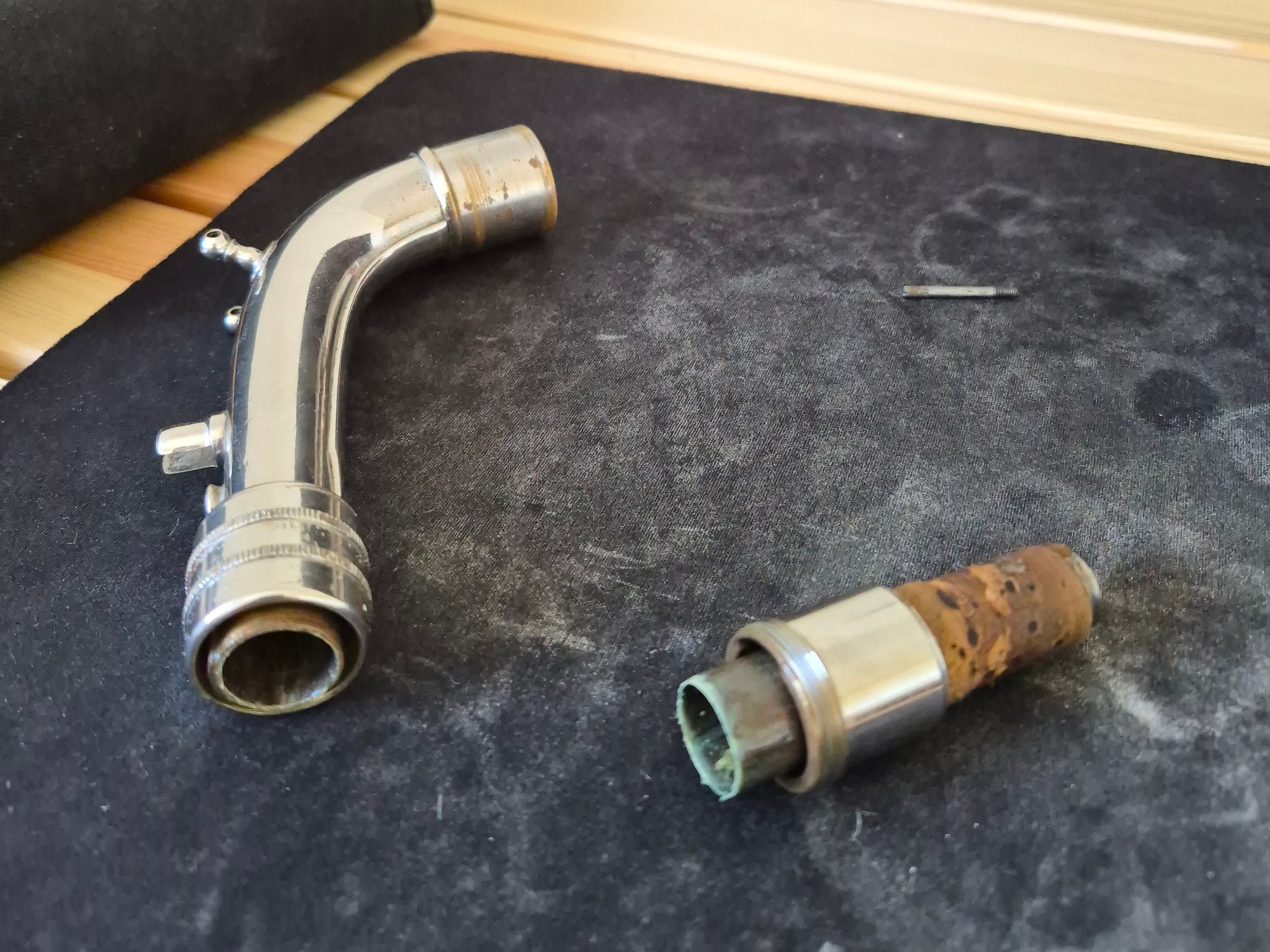 The microtuner tube after being pulled out