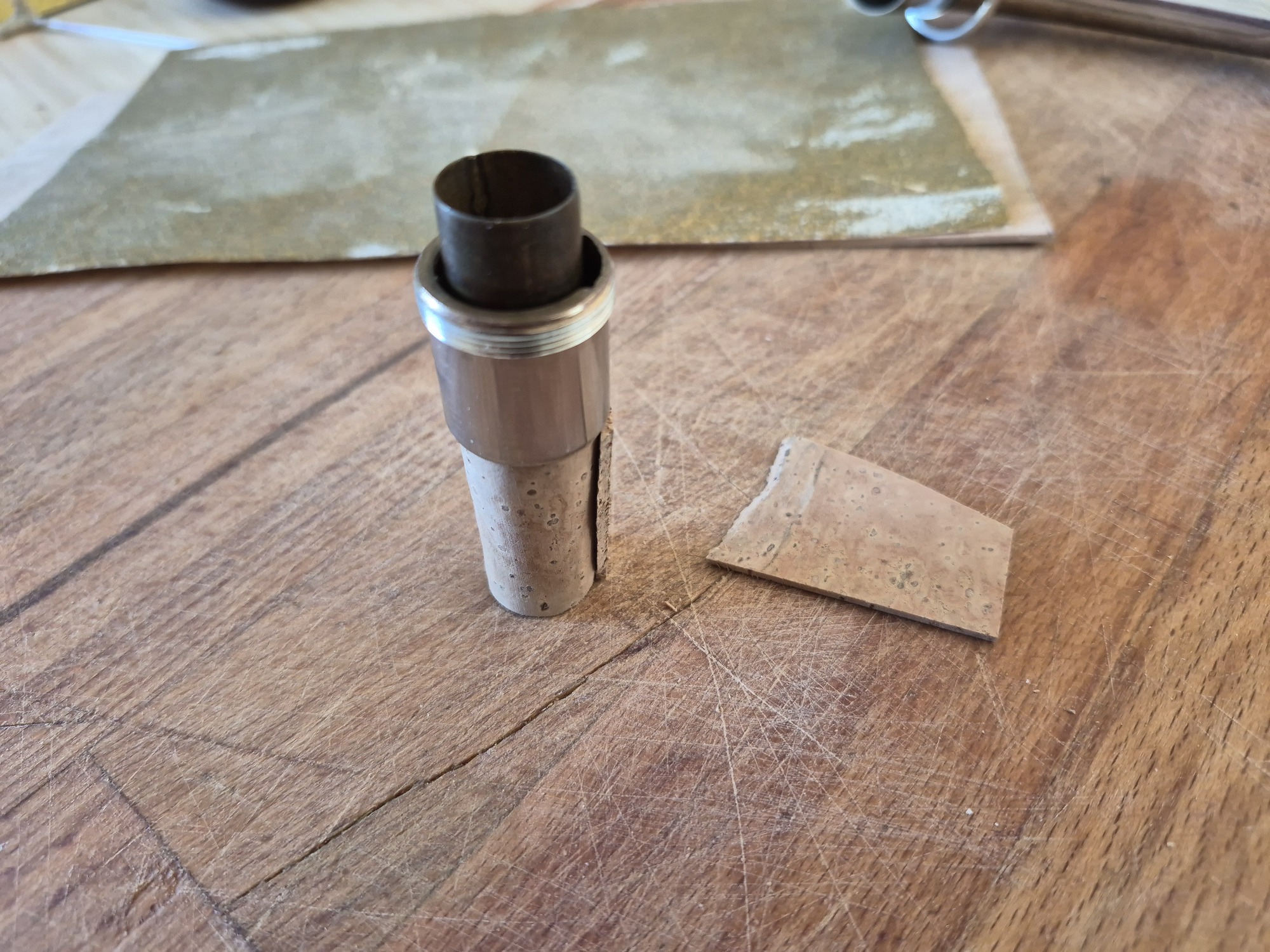 The cork with the flappy piece cut off.